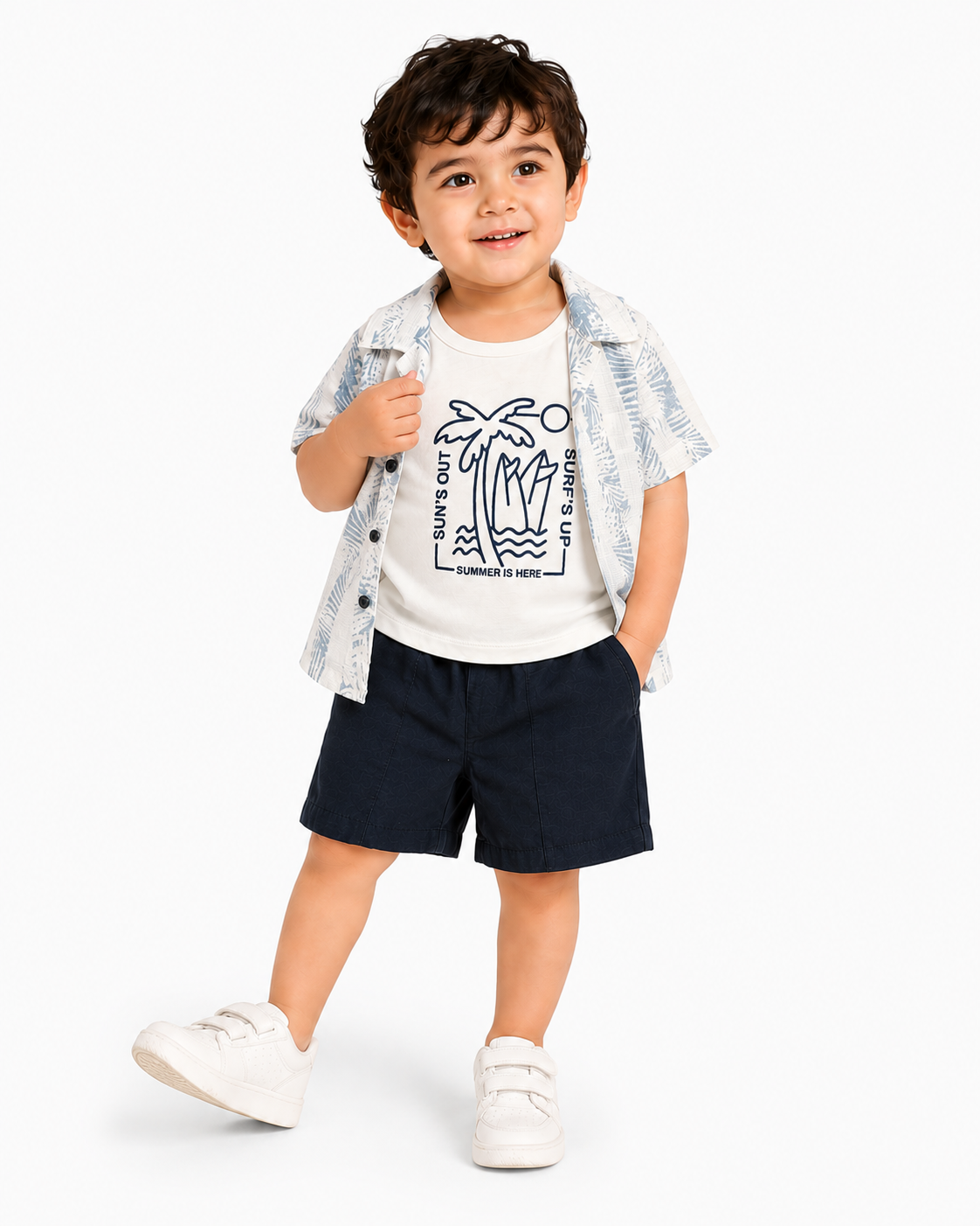 Boys Sea Green Pull On Soft Cotton Clothing Set BloomUp