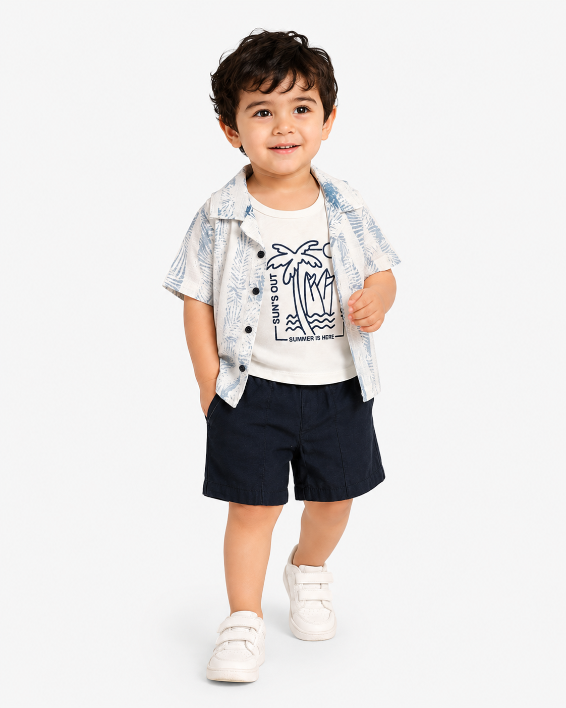 Boys Sea Green Pull On Soft Cotton Clothing Set BloomUp