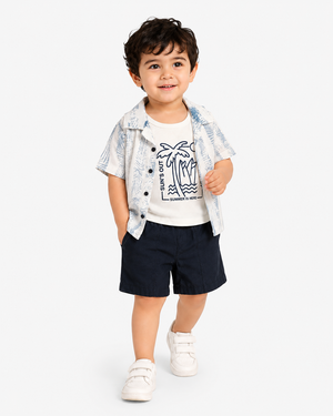 Boys Sea Green Pull On Soft Cotton Clothing Set BloomUp
