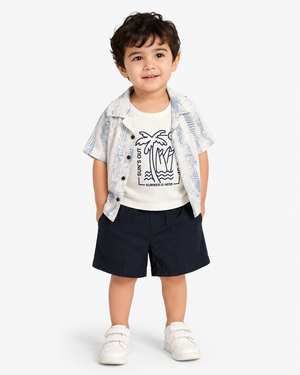 Boys Sea Green Pull On Soft Cotton Clothing Set BloomUp