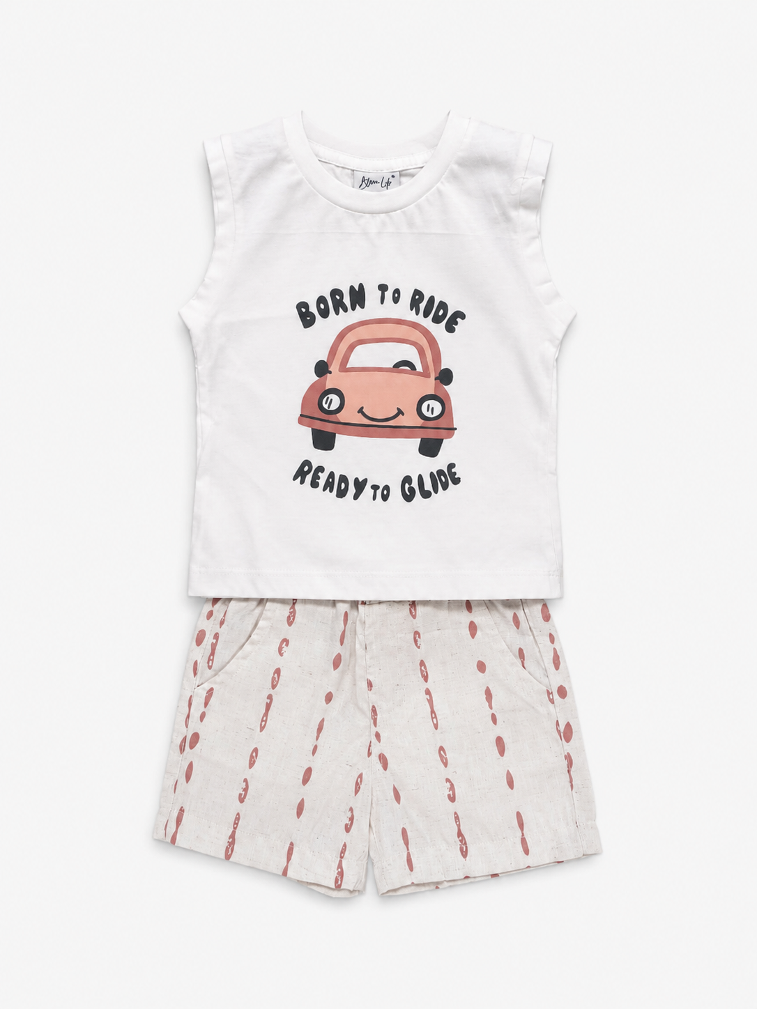 Boys Sky Blue Pull On Soft Cotton Clothing Set BloomUp
