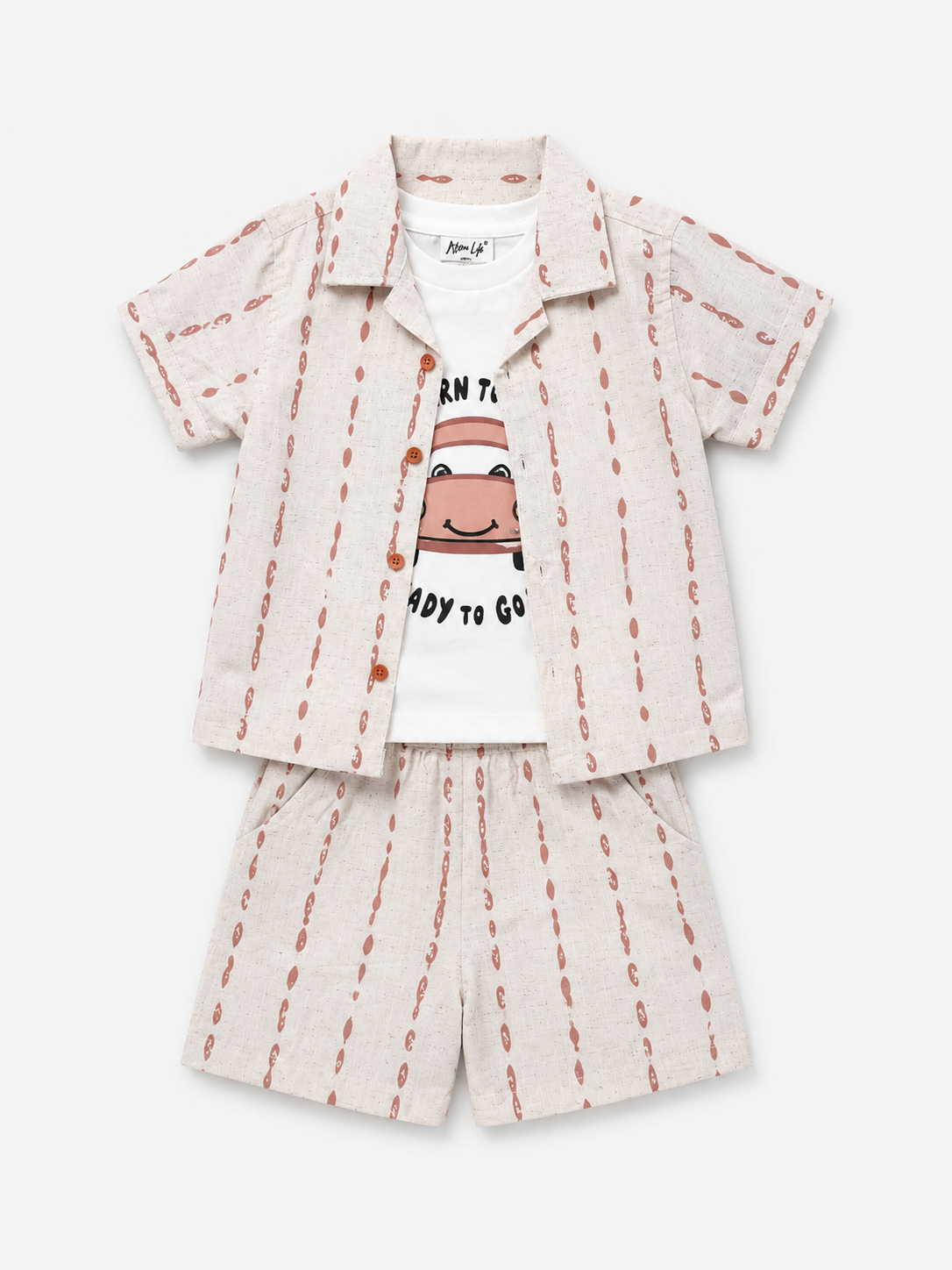 Boys Sky Blue Pull On Soft Cotton Clothing Set BloomUp