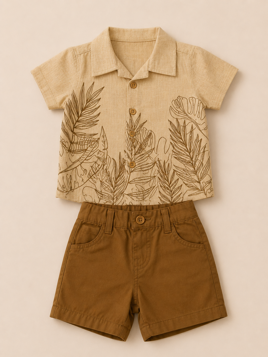 Honey Bronze Baby Co-ord Top & Pant Set for Infants (0–24M) BloomUp