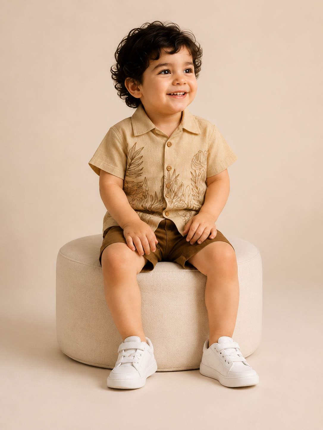 Honey Bronze Baby Co-ord Top & Pant Set for Infants (0–24M) BloomUp
