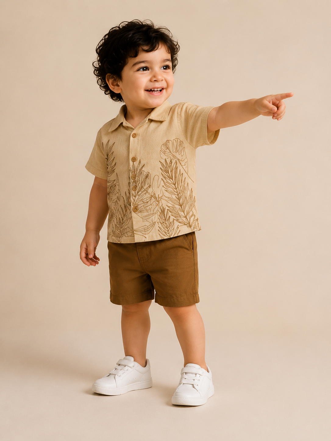 Honey Bronze Baby Co-ord Top & Pant Set for Infants (0–24M) BloomUp