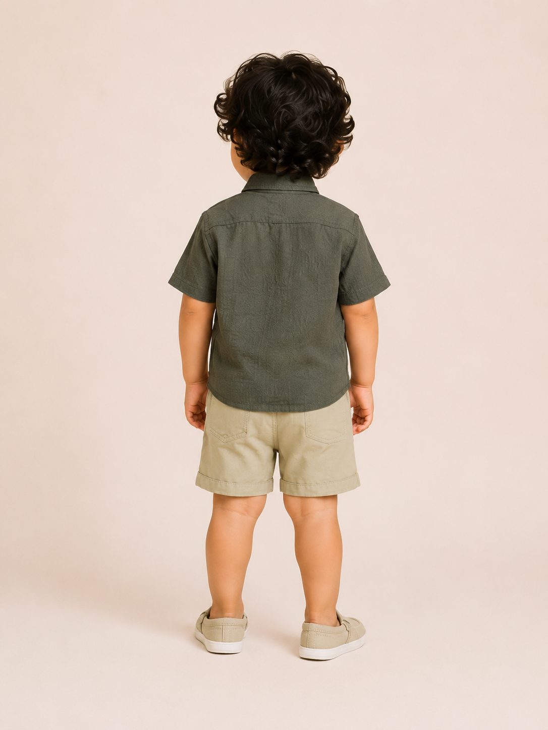 Dark Olive Baby Co-ord Top & Pant Set for Infants (0–24M) BloomUp