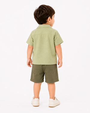 Boys Dusty Pink Pull On Soft Cotton Clothing Set BloomUp