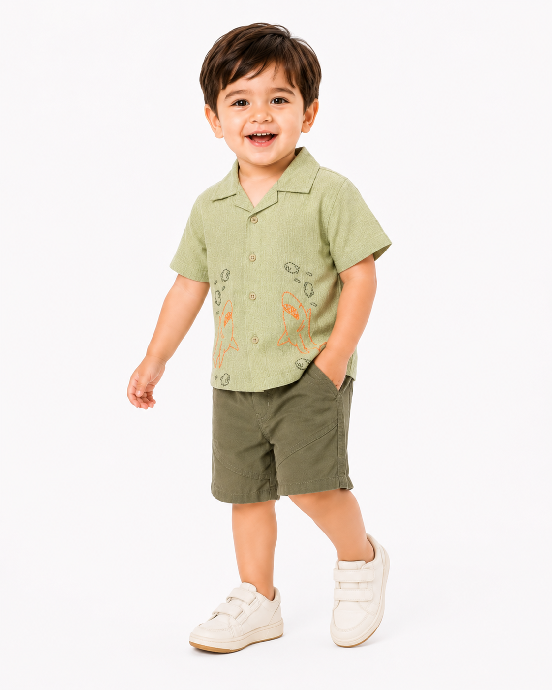 Boys Dusty Pink Pull On Soft Cotton Clothing Set BloomUp
