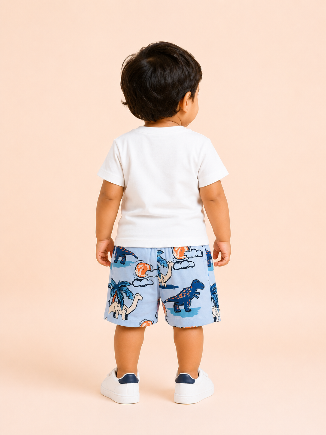 Sky Blue Casual Summer Boys Soft Cotton Clothing Set BloomUp