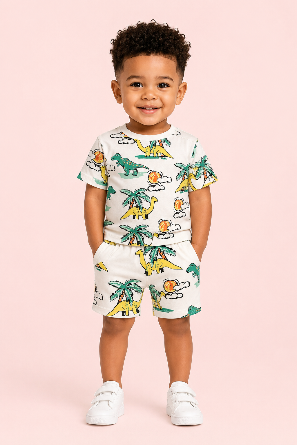 Boys White Soft Cotton Sets Casual Fashion Kids Wear BloomUp