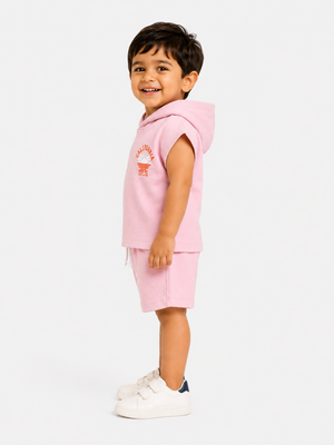 Peach Premium Casual Boys  Soft Cotton Clothing Set BloomUp
