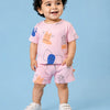 Pink Animal Print T-Shirt & Shorts Co-ord Set for Girls – Soft Cotton Summer Outfit for Kids