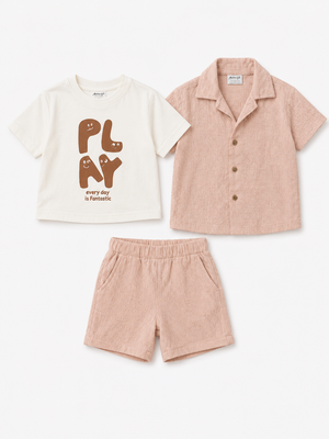 Boys Mustard Yellow Pull On Soft Cotton Clothing Set BloomUp