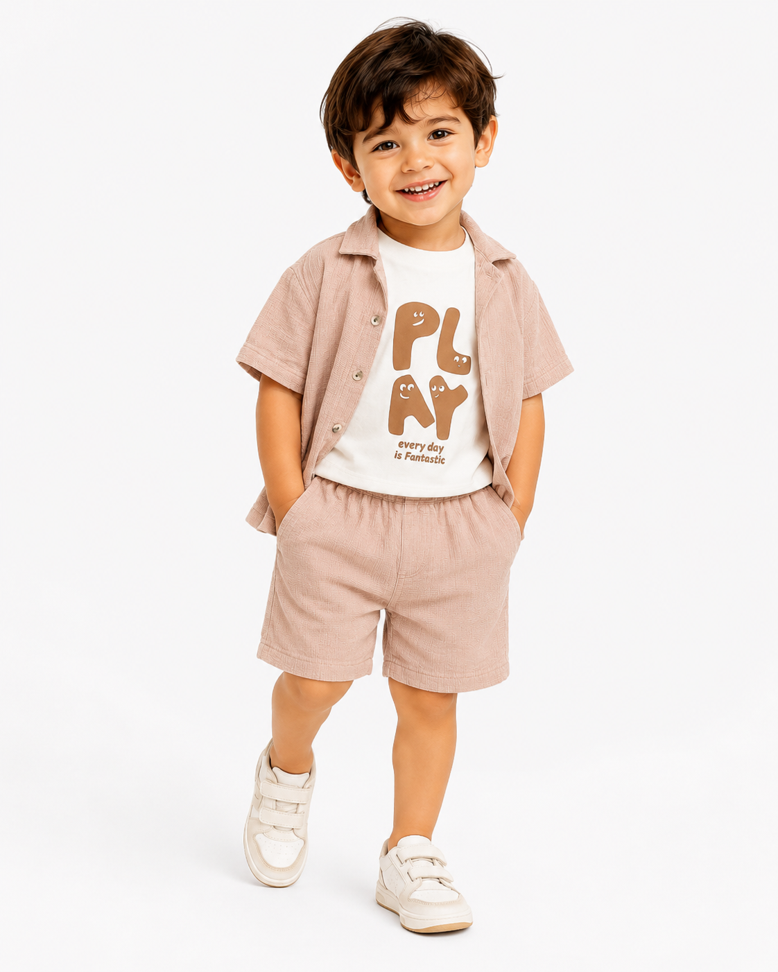 Boys Mustard Yellow Pull On Soft Cotton Clothing Set BloomUp