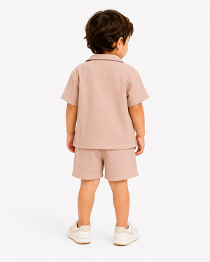Boys Mustard Yellow Pull On Soft Cotton Clothing Set BloomUp