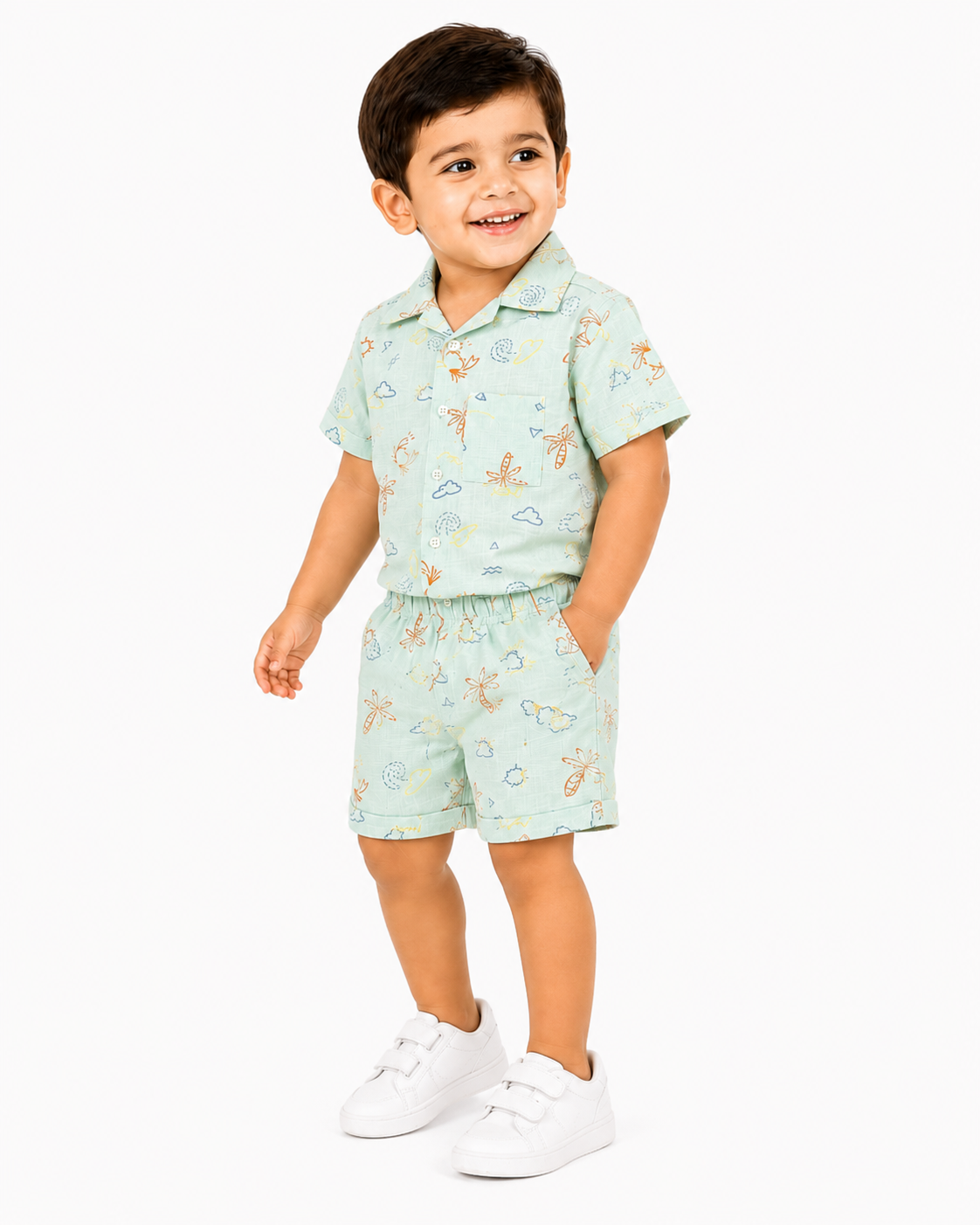 Boys Light Grey Pull On Soft Cotton Clothing Set BloomUp