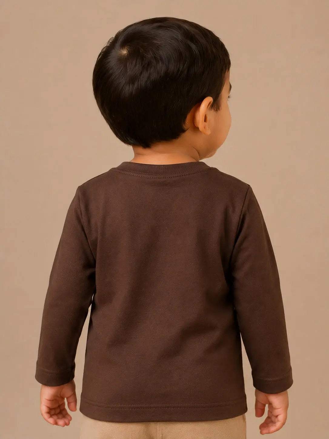 BloomUp Brown Crocodile Graphic Kids T-Shirt – Soft Cotton Full Sleeve Casual Wear Tee