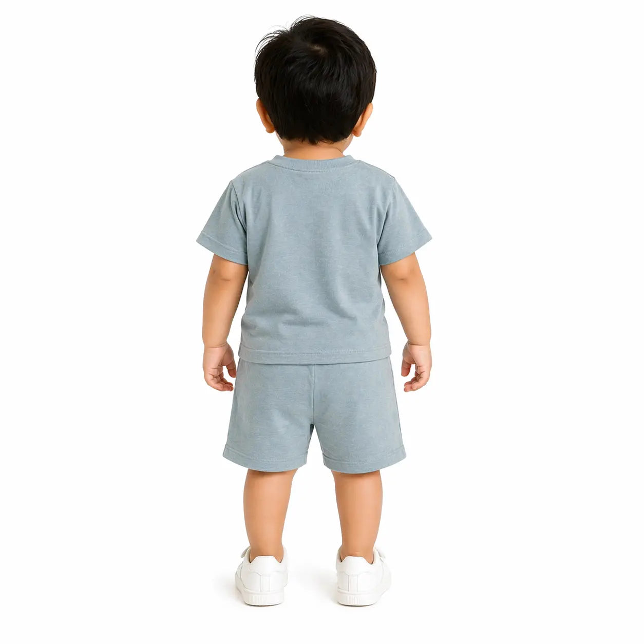 Blue Graphic T-Shirt & Shorts Kids Co-ord Set – Soft Cotton Summer Wear for Boys BloomUp