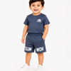 Navy Blue Sports T-Shirt & Shorts Set for Boys – Soft Cotton Activewear Outfit
