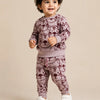Pink Tiger Print Co-ord Set for Baby Girls – Soft Sweatshirt & Jogger Pants Set