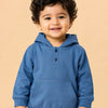 Blue Hooded Sweatshirt for Baby Boys – Soft Pullover Hoodie with Kangaroo Pocket