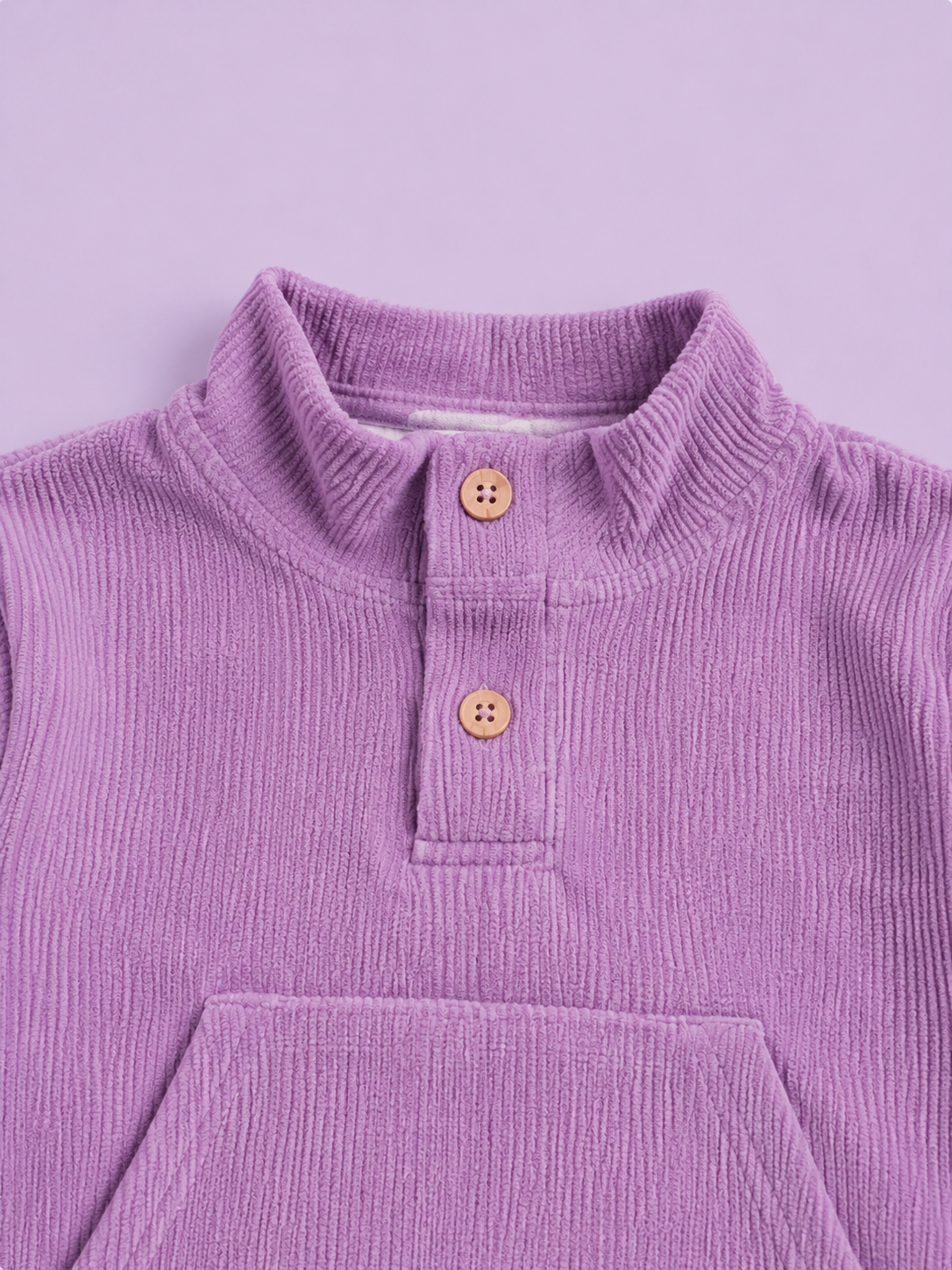 Purple Corduroy Sweatshirt & Joggers Set for Toddlers – Cozy & Stylish Boys Outfit BloomUp
