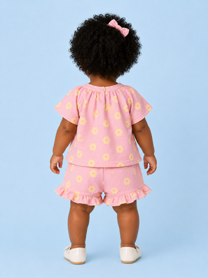 Pastel Lilac Casual Summer Boys Soft Cotton Clothing Set BloomUp