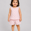 Pink Floral Sleeveless Top & Shorts Co-ord Set for Girls – Soft Cotton Casual Summer Outfit