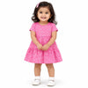 Pink Printed Tiered Kids Dress – Soft Cotton Summer Wear for Girls