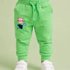 Bright Green infants Joggers with Cat Embroidery – Fun & Comfortable Boys Pants