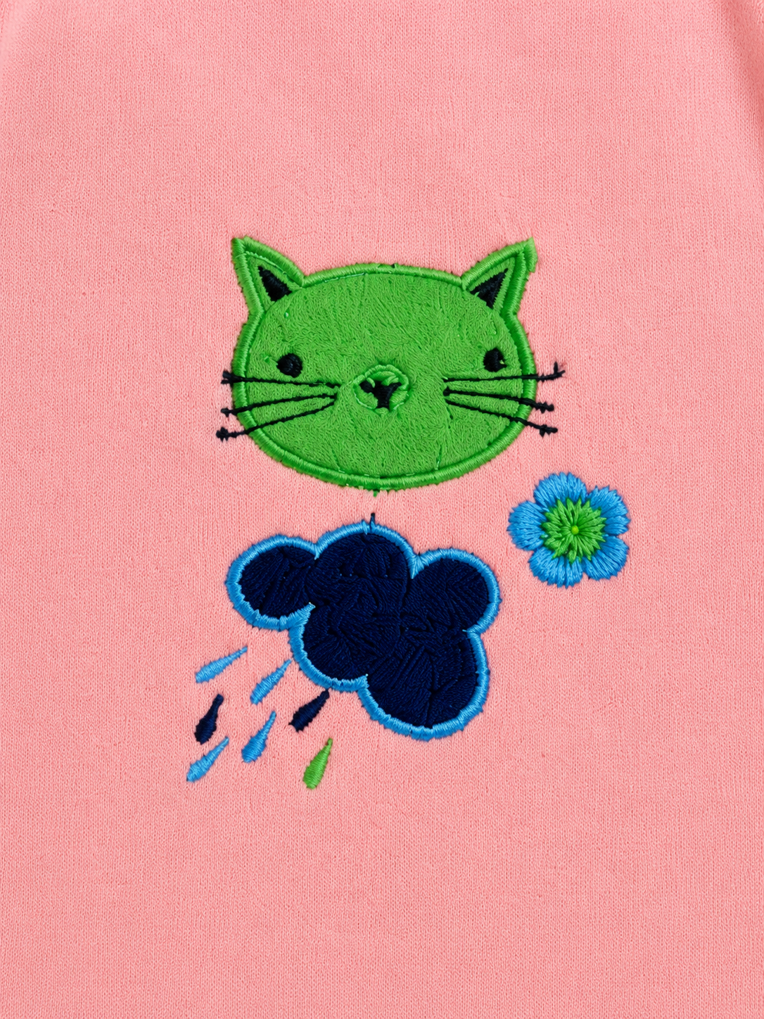 Pink Toddler Joggers with Cat Embroidery – Fun & Comfortable Girls Pants BloomUp