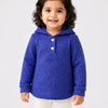 Royal Blue Speckled Hooded Sweatshirt for Kids – Soft Winter Pullover Hoodie for Baby Boys & Girls