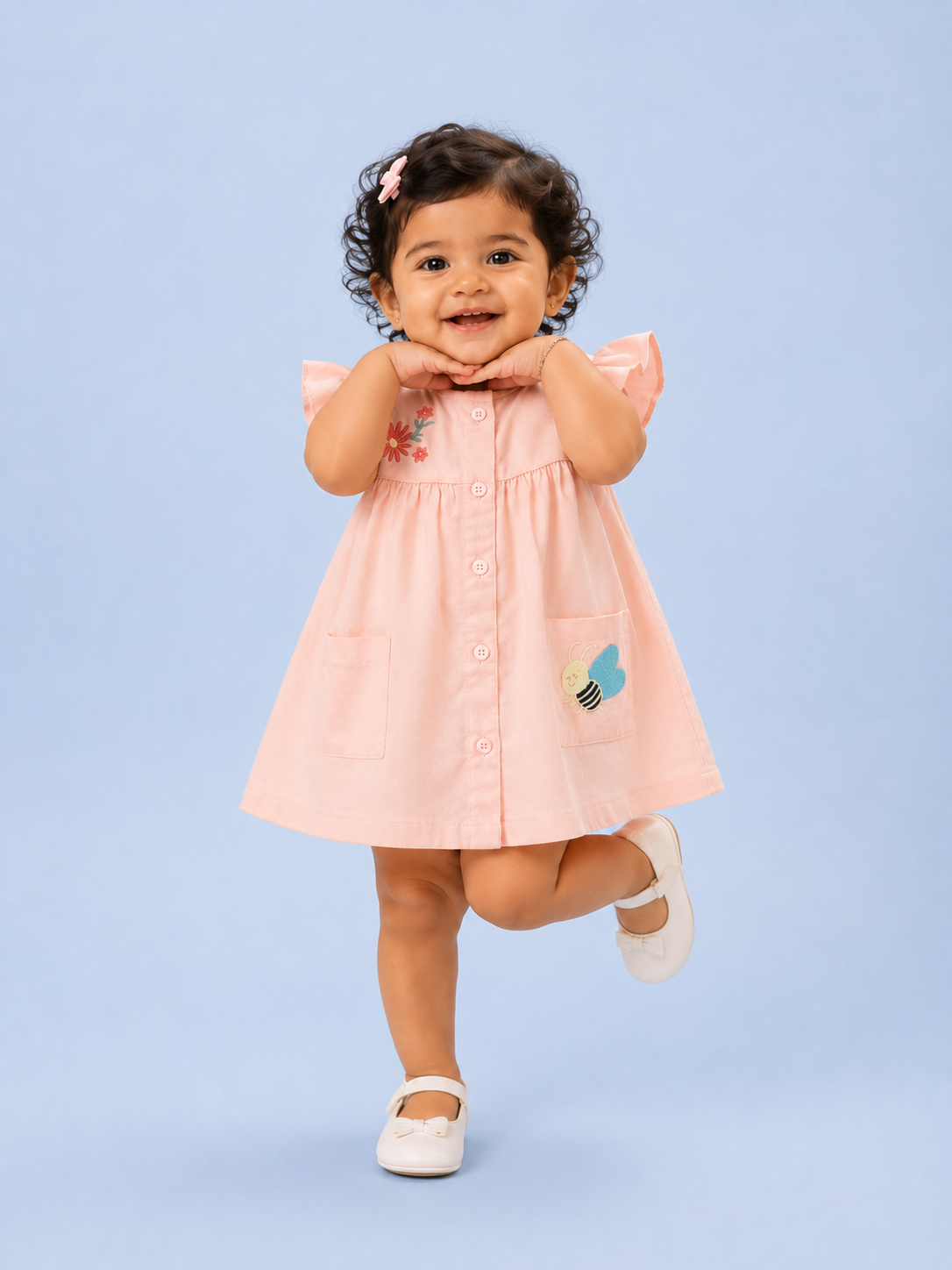 Bug 8267 Peach Soft Cotton Kids Fashion Wear BloomUp