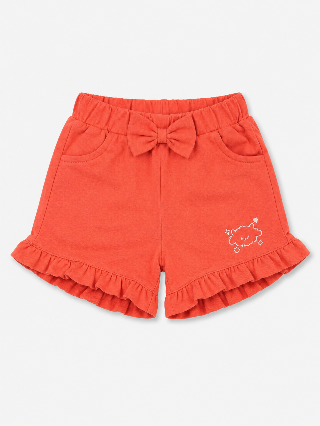 Orange Stylish Playwear Boys  Soft Cotton Bottom Wear BloomUp