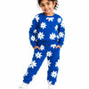 Royal Blue Floral Print Co-ord Set for Baby Girls – Soft Sweatshirt & Jogger Pants Set