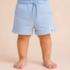 Sky Blue Cotton Shorts for Boys – Soft Elastic Waist Summer Casual Shorts