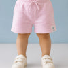 Baby Pink Cotton Shorts for Boys – Soft Elastic Waist Summer Casual Shorts