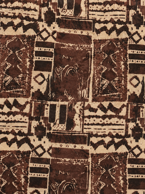 Girls Brown Abstract Print Cotton Shorts – Casual Summer Shorts for Kids BloomUp