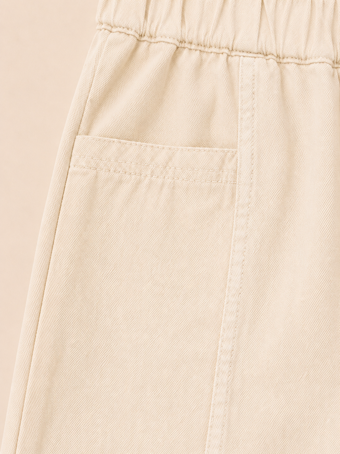 Girls Ivory Wide Leg Cotton Pants – Soft Casual Kids Bottom Wear BloomUp
