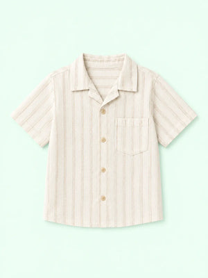 BloomUp BUSS26SHB2186-BEIGE STRIPS