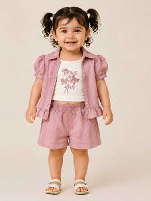Pink Nectar Girls T-Shirt for Infant Girls & Toddlers (6M–3Y) BloomUp