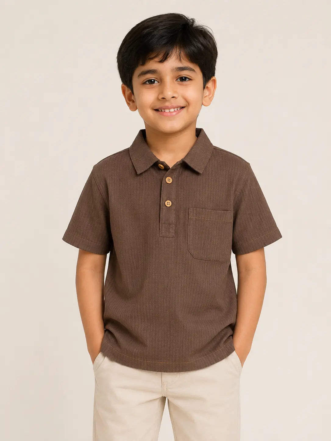 BloomUp BUSS26TSB085-DARK BROWN