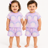 Lavender Sunshine Unisex Co-ord Set for Kids – Soft Cotton Casual Summer Outfit