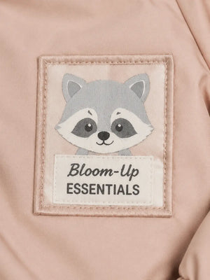 BloomUp Peach Half-Zip Tracksuit Set for Kids – Lightweight Windbreaker Jacket & Jogger Co-ord Outfit