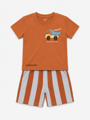 Boys Rust Soft Cotton Sets Casual Fashion Kids Wear BloomUp
