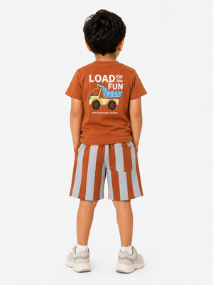 Boys Rust Soft Cotton Sets Casual Fashion Kids Wear BloomUp