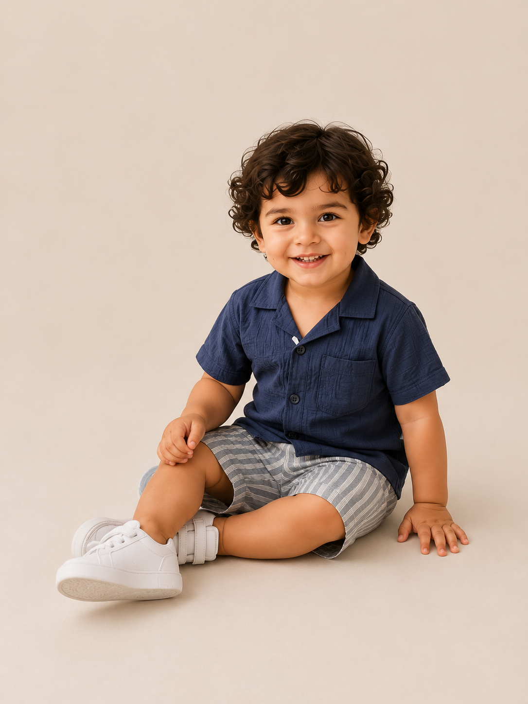 Boys Blue Soft Cotton Sets Casual Fashion Kids Wear BloomUp