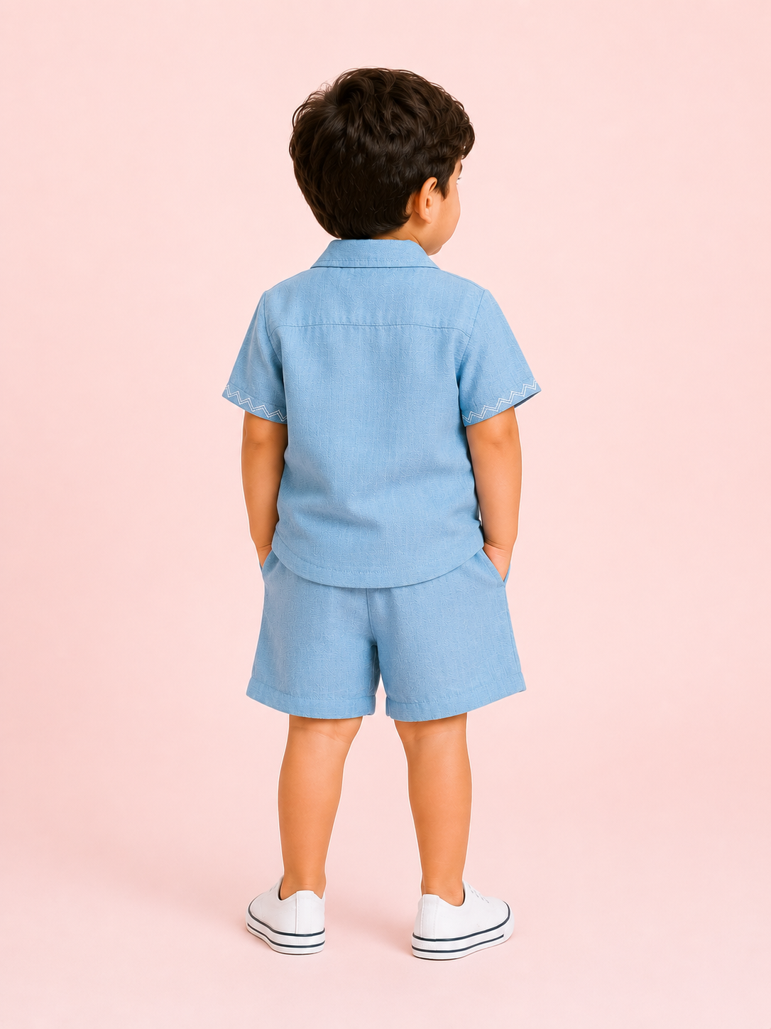 Blue Premium Casual Boys  Soft Cotton Clothing Set BloomUp