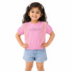 Pink Lace Panel Kids T-Shirt – Soft Cotton Stylish Summer Wear for Girls