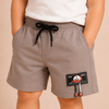 Taupe Premium Casual Shorts for Boys – Soft Cotton Drawstring Summer Wear